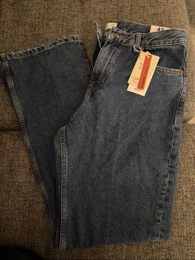 Mango Straight-Leg Jeans in Classic Blue